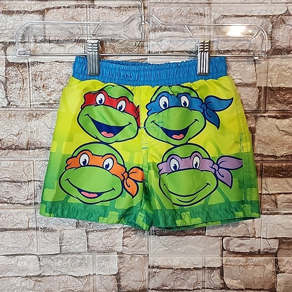 Nickelodeon Kids Ninja Turtles Green  Swim Short